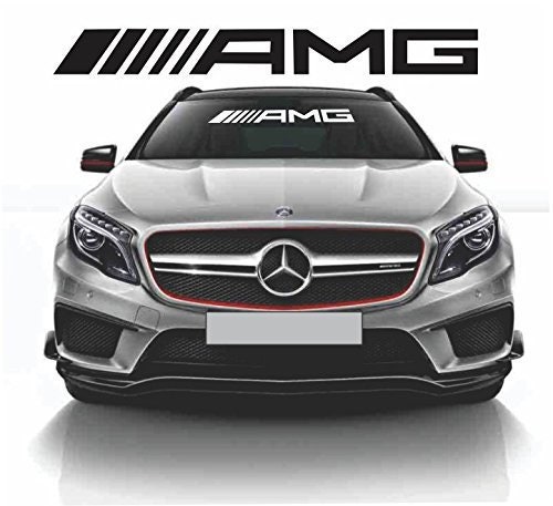 4pcs x Mercedes AMG sticker (78x10mm) Logo Curved 3D Domed decals4pcs x  Mercedes