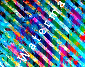 Kunstdruck "High Contrast Stripes", Acryldrucke und Epoxy