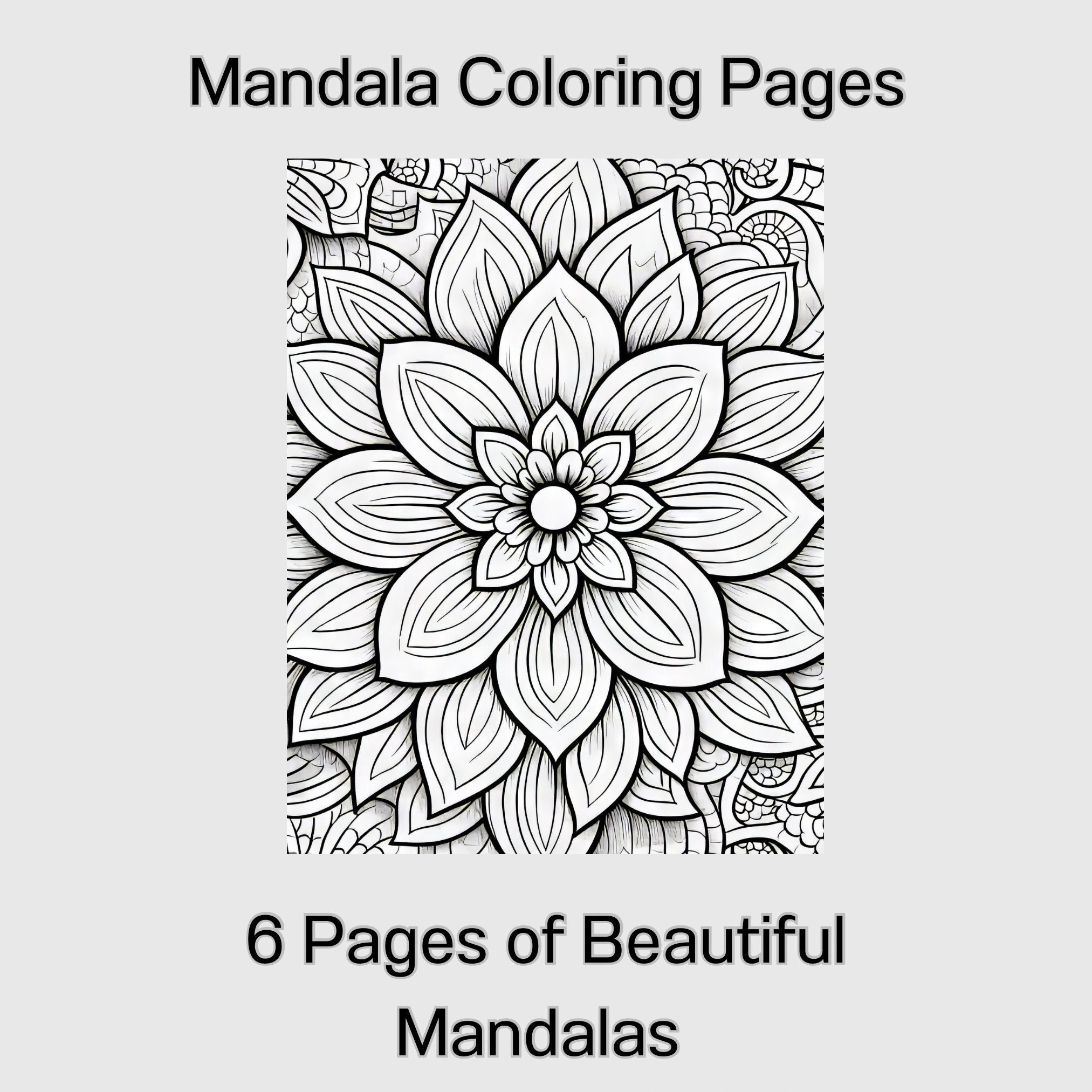 Printable Mandala Series One Colouring Pages Pack | Colouring Pages for ...