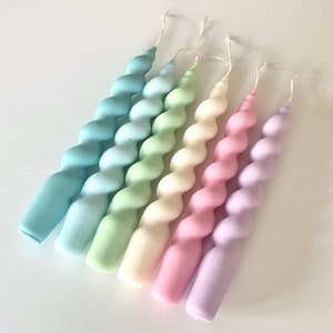 Unity candle, Modern candle, Twisted Pillar Candles, Taper Candle, Dinner Candles, Soy Wax Scented Candle, Spiral Candle,Wedding Candle