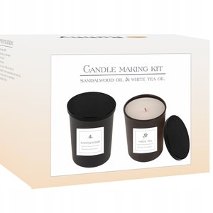 Candle Making Starter Kit, DIY Candle Gift Set, Candle Making Tutorial, DIY Craft Kit for Adults and Teens, Make Your Own Soy Wax Candles