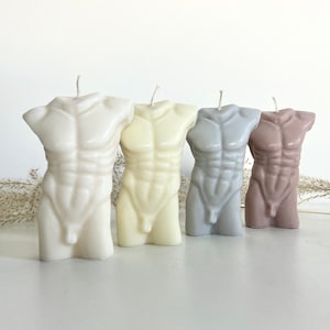 Man Body Candle, Male Torso Candle,Naked Men Figure Candle, Male Body Sculpture Candle, David Torso Candle, Candle Gift