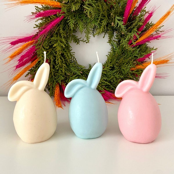 Easter Bunny Candle, Cute Easter Egg Candle, Easter Gift, Baby Shower Gifts, Easter decoration, Baby shower decoration