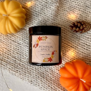 Pumpkin Spice Soy Candle, Autumn Candle, Candle Gift, Halloween Candle