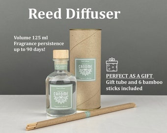 Diffuseurs Reed, Diffuseur d’ambiance, Parfum d’intérieur, Anches en bois, Diffuseur fait main, Diffuseur Reed Non Toxique