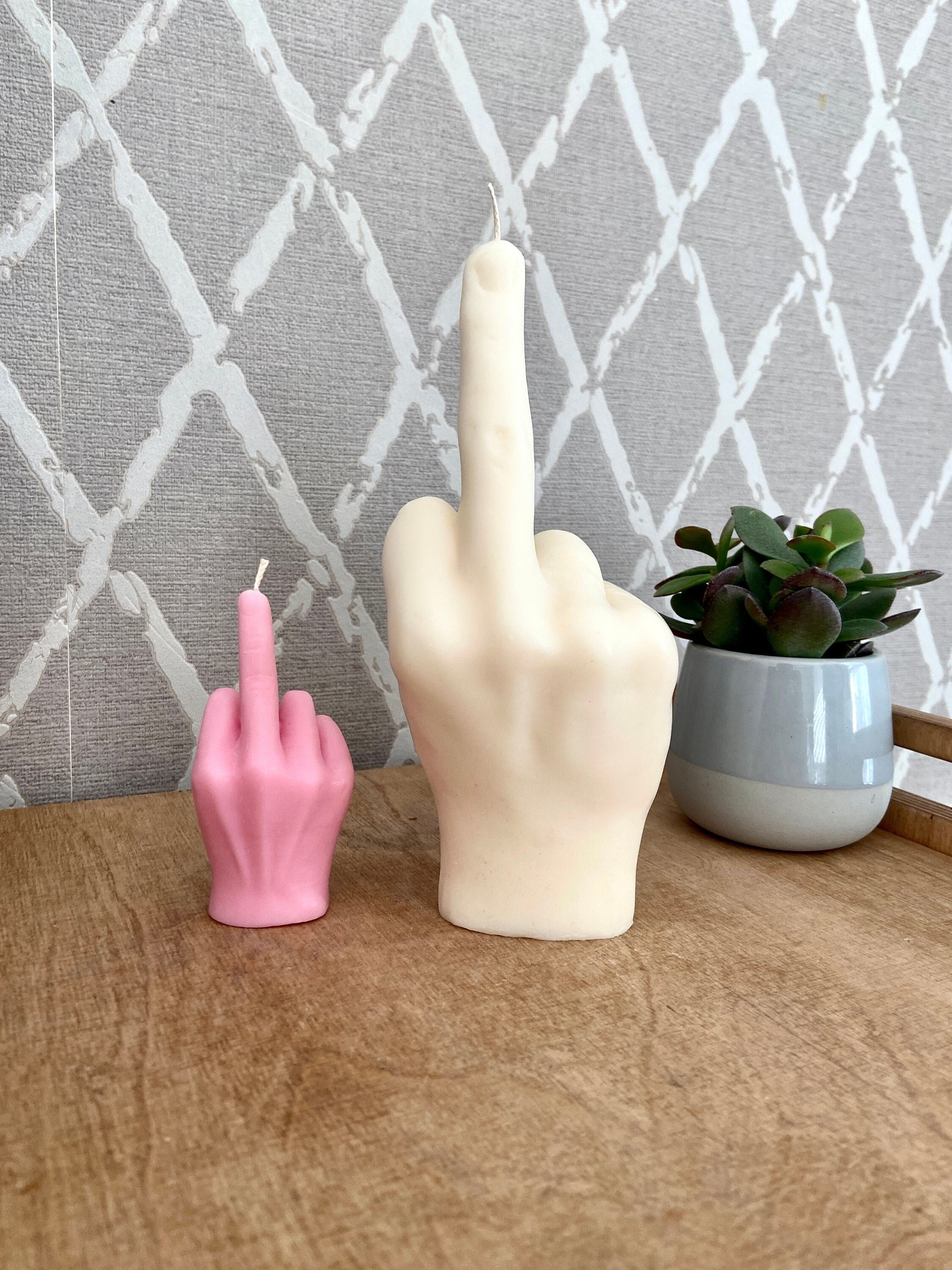 Big Fake You Kerze, Mittelfinger Kerze, Handgestenkerze, Hausgemachte Sojakerze, Kerzengeschenk, Lustige Kerze, Duftkerze