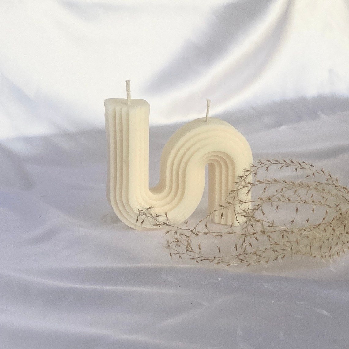 Modern Candle U Shaped Candle S Shaped Candle Pearl Candle Etsy