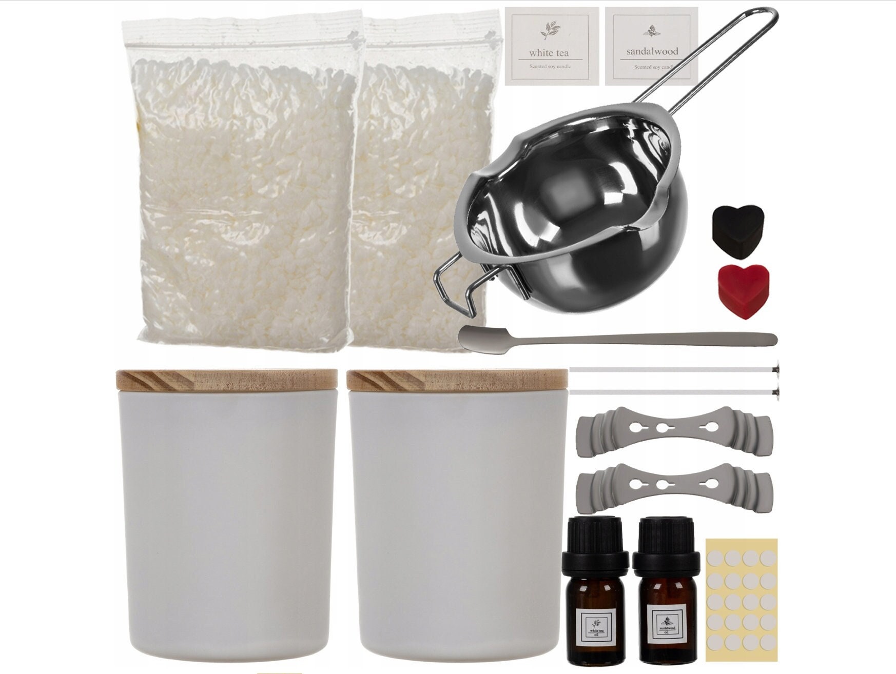 Hearth & Harbor DIY Candle Making Kit for Adults and Kids, Candle Making  Supplies, Soy Candle Wax Flakes, Complete Candle Kit Making 