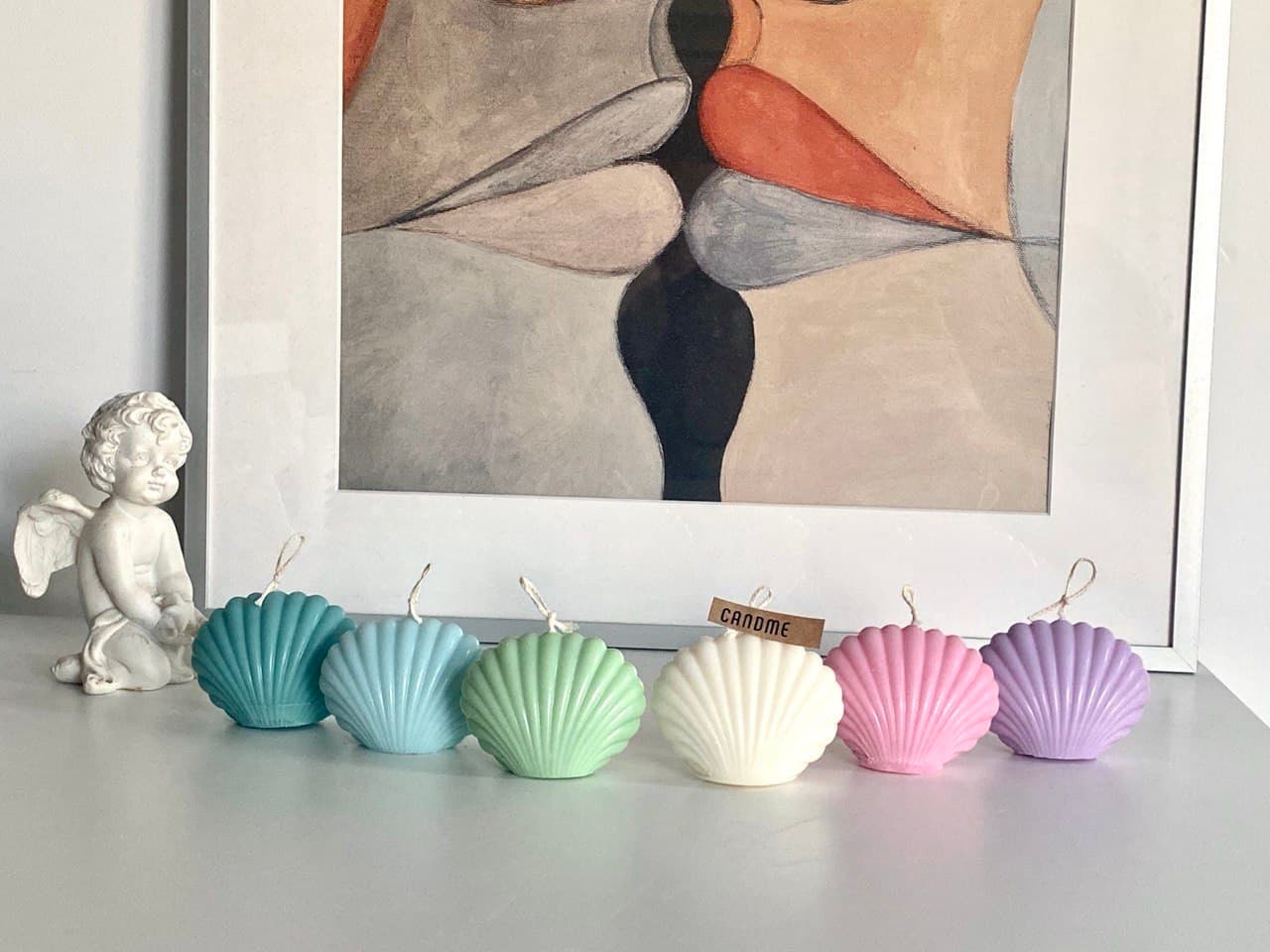 Sea Shell Candle, Shell Soy Wax Candles, Gift Candle, Handmade Scented ...