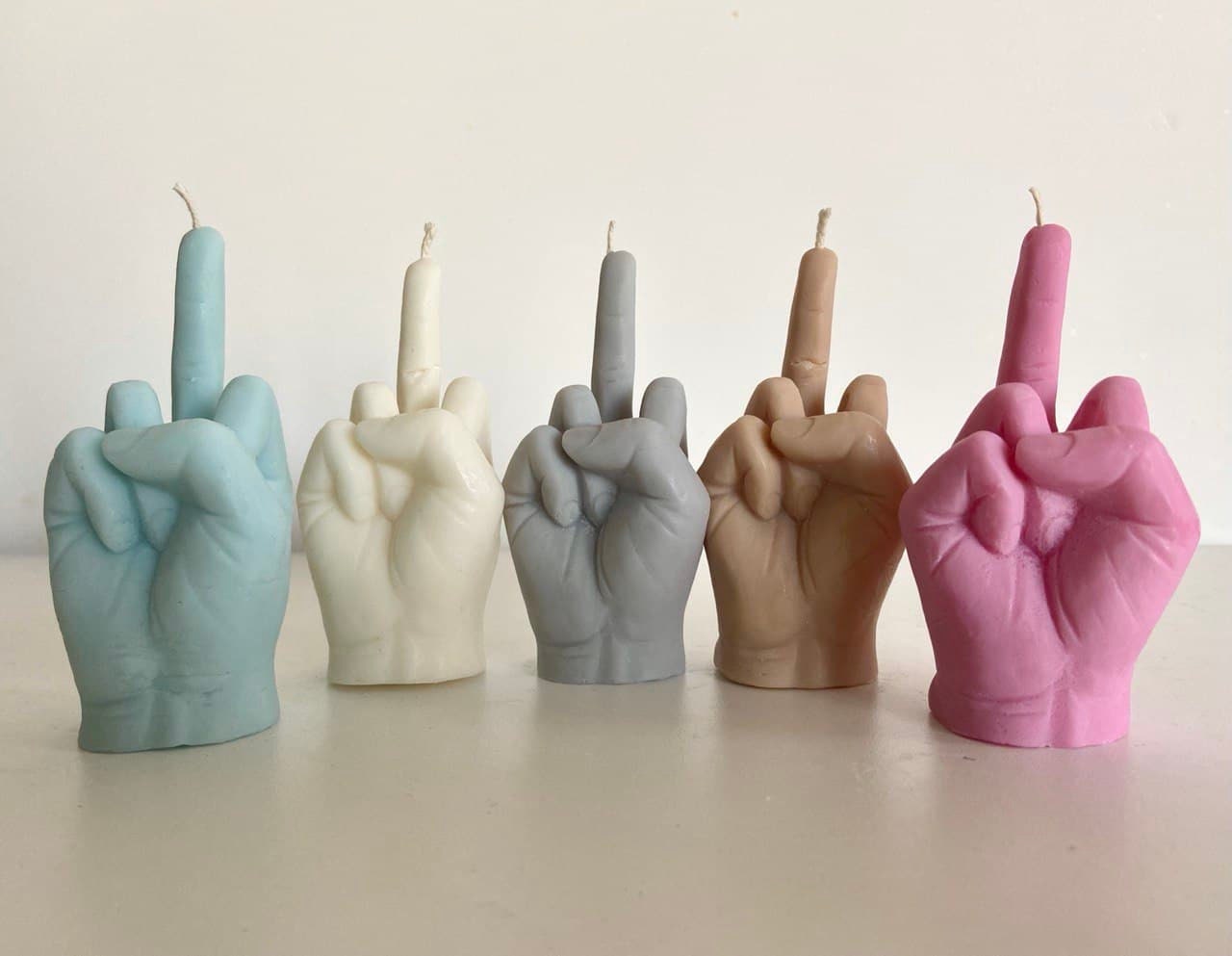 GUTE Middle Finger Candle - Hand Gesture FCK You Candle (Black)