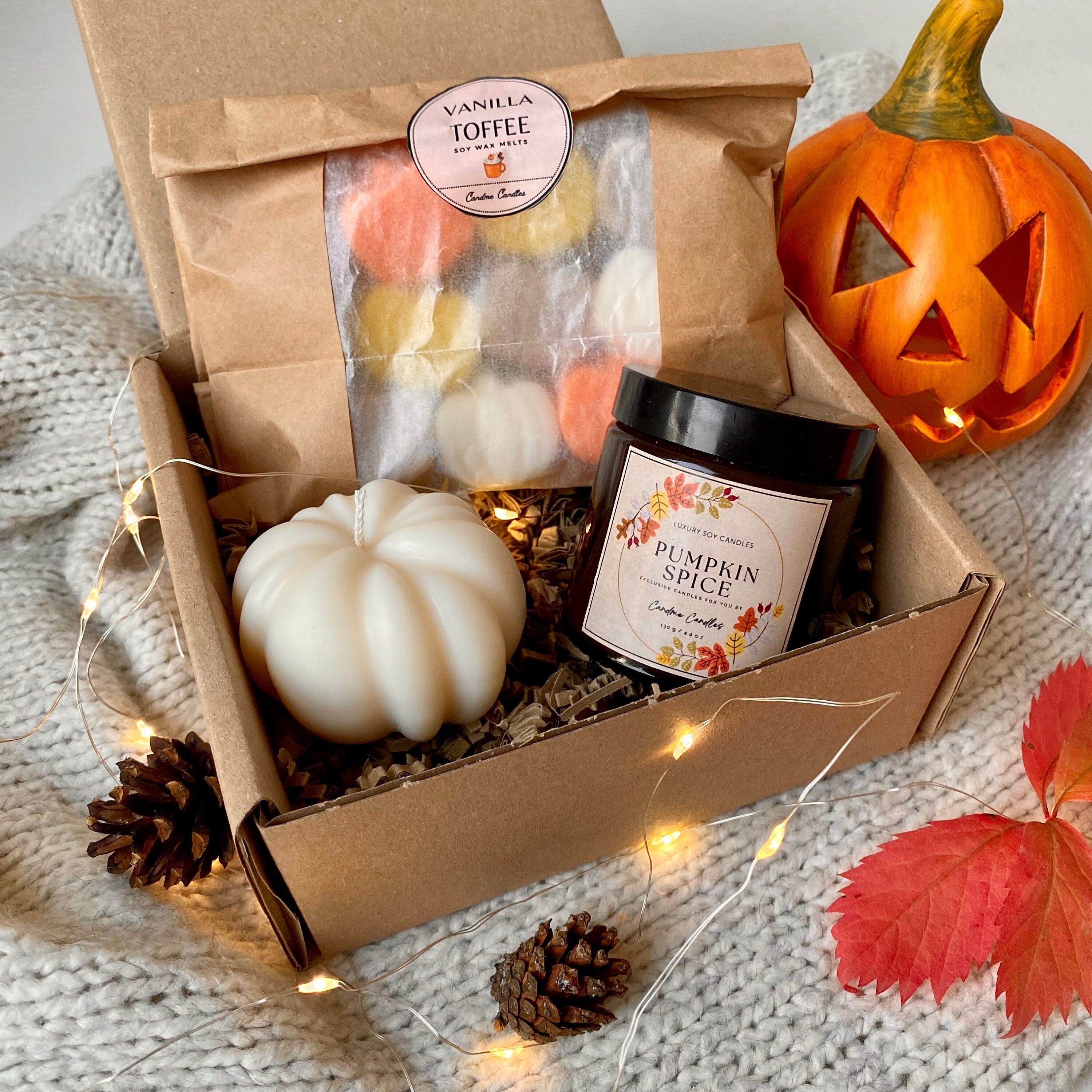 Pumpkin Spice Soy Wax Candle / Halloween Candle Gift / Autumn Home