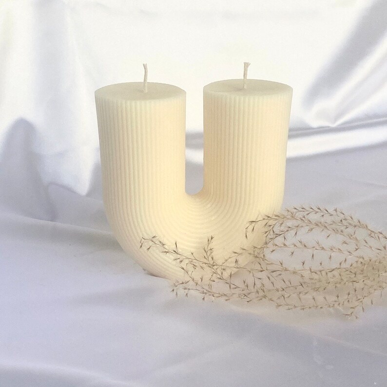 Modern Candle U Shaped Candle S Shaped Candle Pearl Candle Etsy
