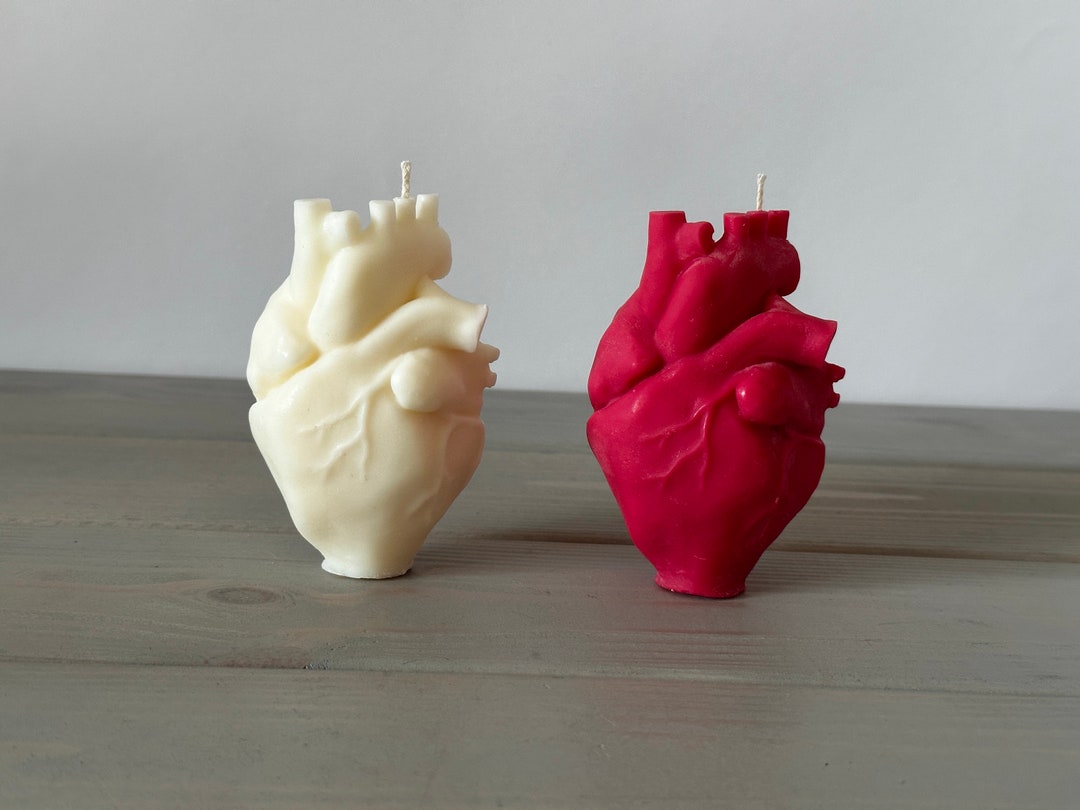 Heart Candle, Anatomical Heart Shaped Candle, Human Heart Organ, Love Candle, Witchcraft Candle