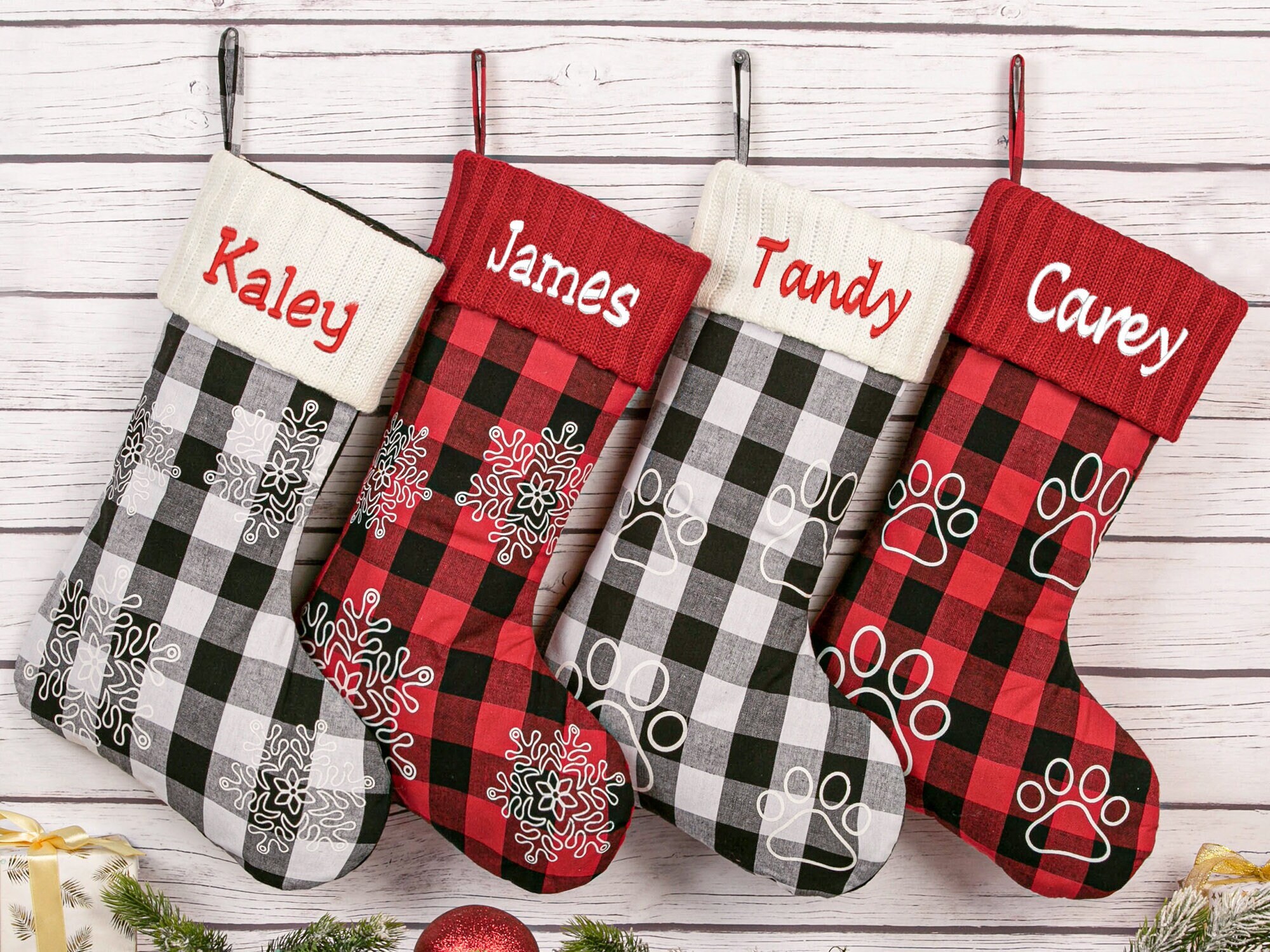 Custom Embroidered Christmas Stockings Family Stockings Etsy UK