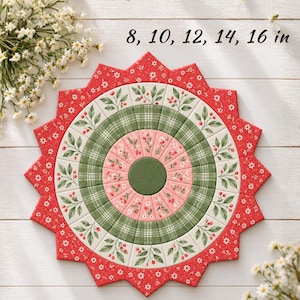 Printable PDF Christmas Dresden Templates – 5 Sizes EPP