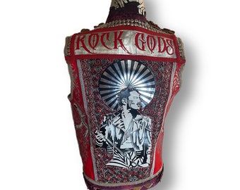 Rock Gods Collection: Denim vest (red)