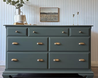 sage green tall dresser Manhattan Comfort Granville 3-Piece Tall Narrow Chest, Double Dresser Set and Standard Dresser Set in Sage Green
