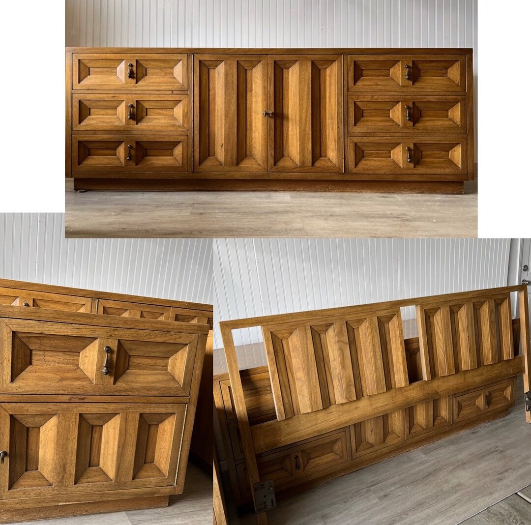 SOLD Large MCM Dresser Set Etsy