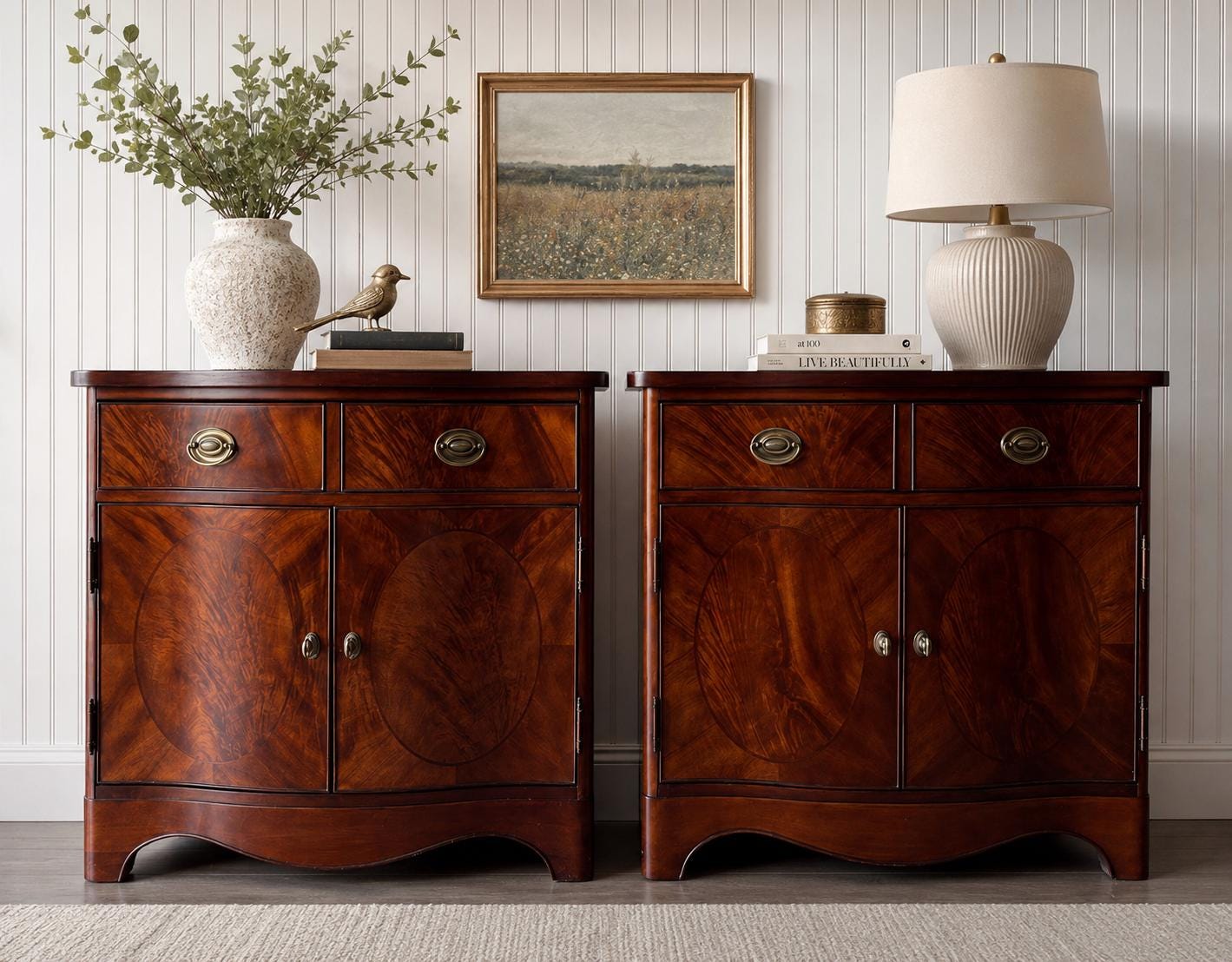 Broyhill 100th Anniversary Collection Hepplewhite Pair of