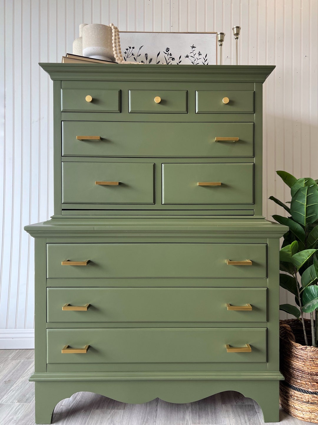 green emerald velvet dress Clara 6-Drawer Dresser main image 1