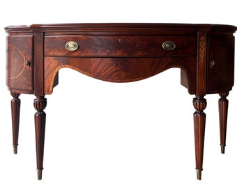 Thomasville Mahogany Burled Wood Buffet Entry Piece Foyer Table Furniture