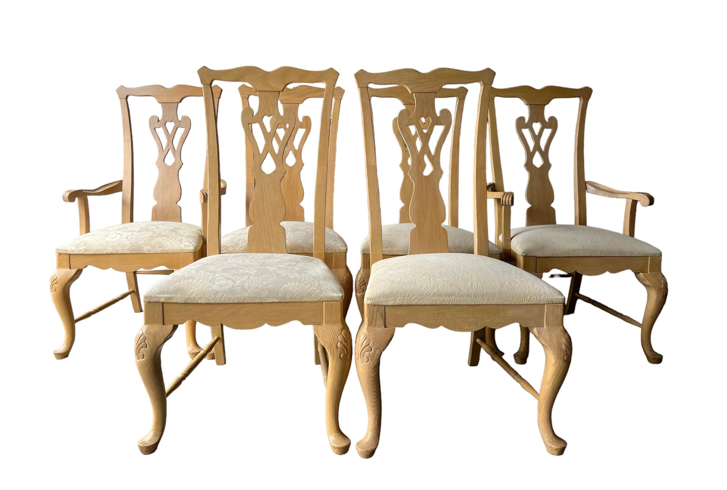 Thomasville French Provincial Set of 6 Dining Chairs Modern Farmhouse