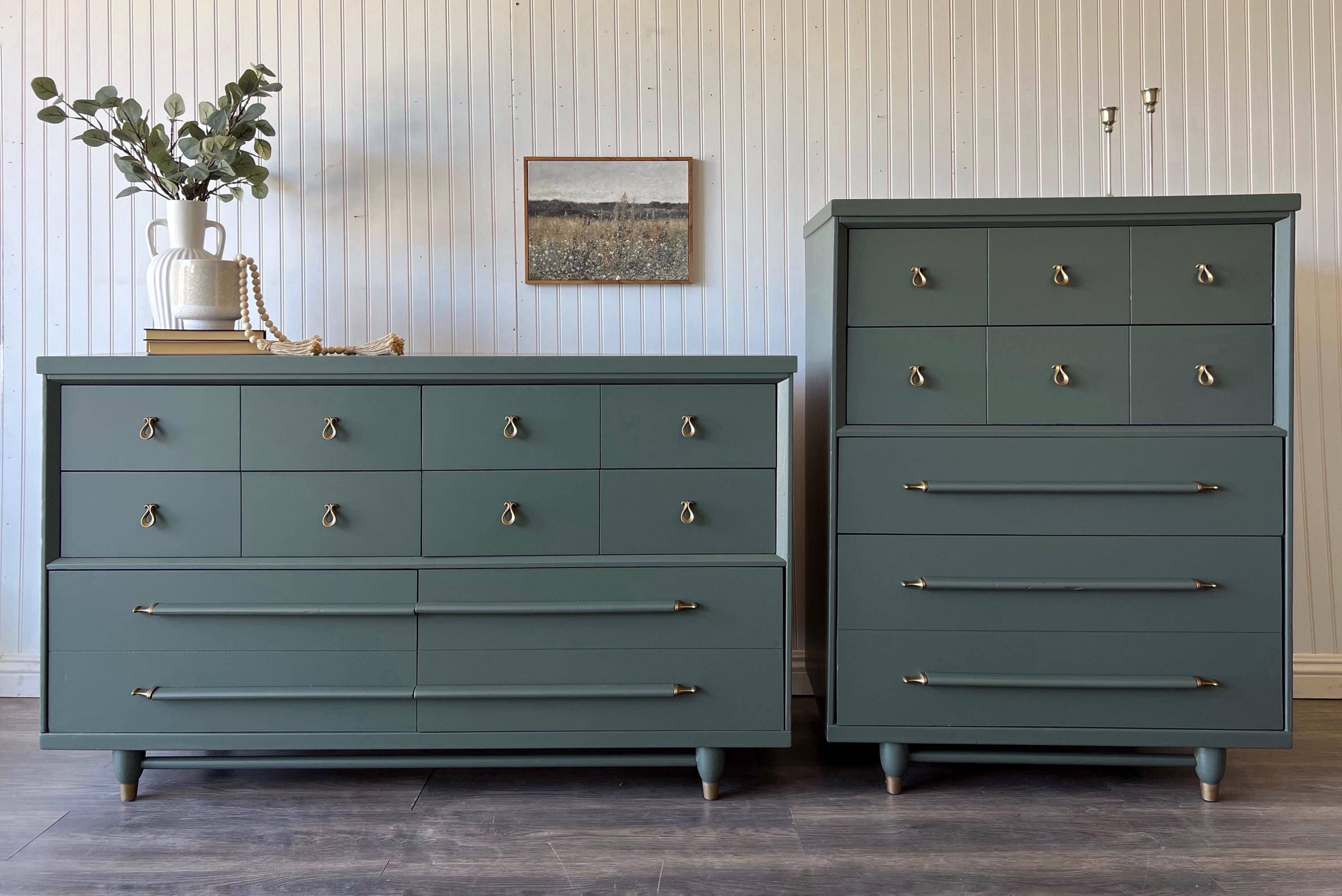SOLD • Mid Century Modern Harmony House Green Painted