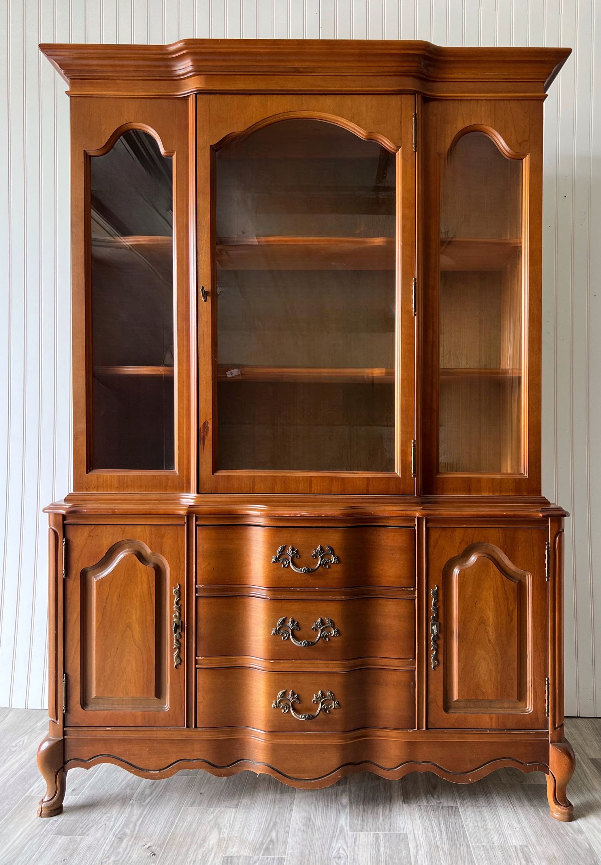 Vintage bassett china sale cabinet
