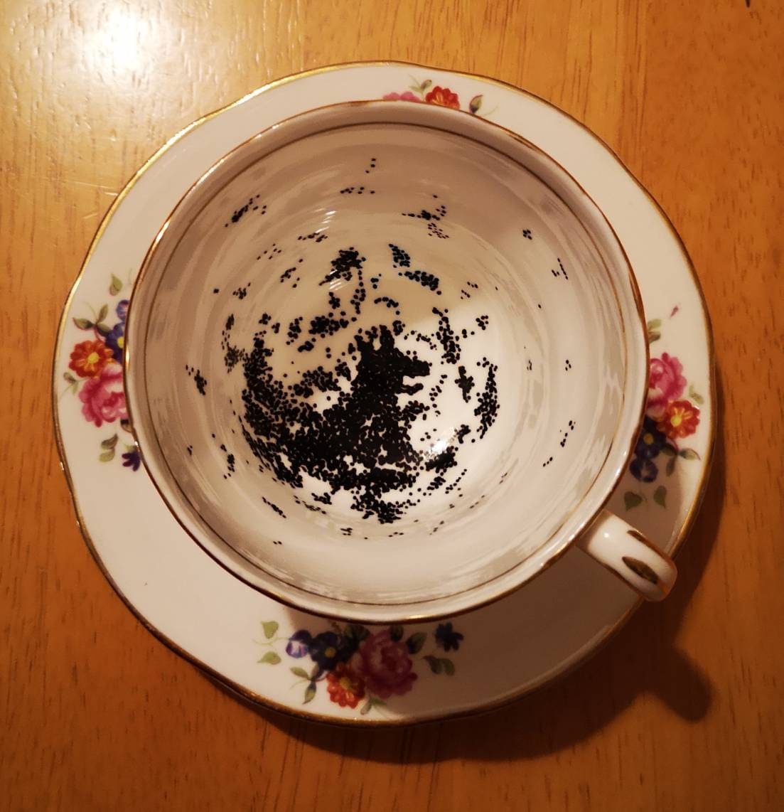 Grim Tea Cup. Harry Potter. Vintage Teacup. Hogwarts. Divination