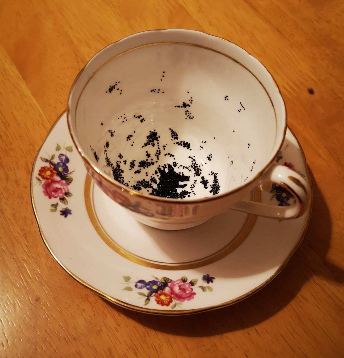Grim Tea Cup. Harry Potter. Vintage Teacup. Hogwarts. Divination