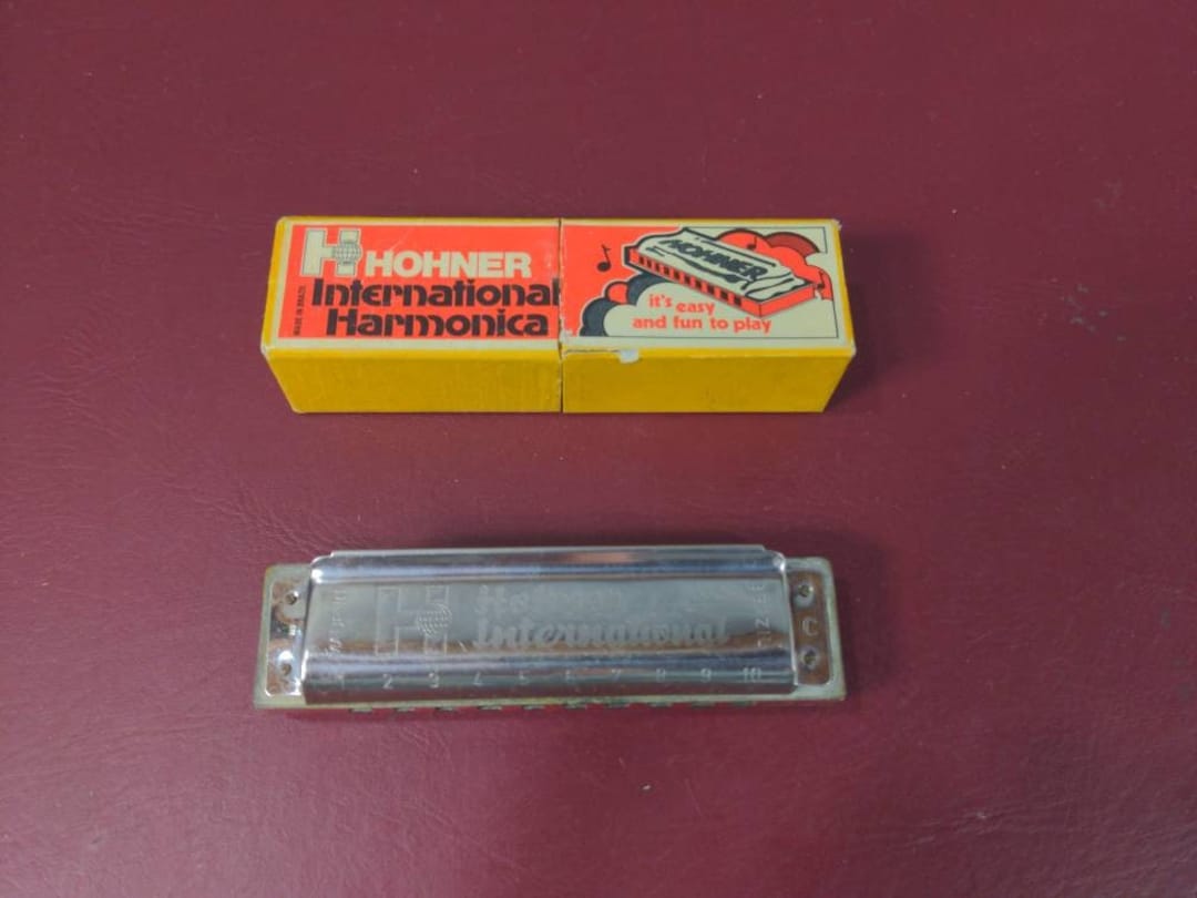 Buy Vintage Hohner International Harmonica Key of C in Box Online in India Etsy