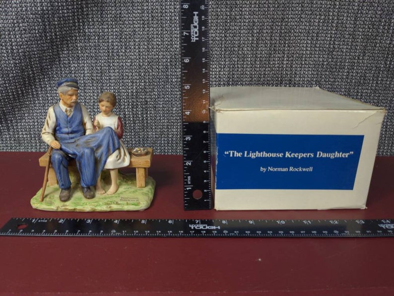 Norman Rockwell Figurine the Lighthouse Keepers Daughter With Original