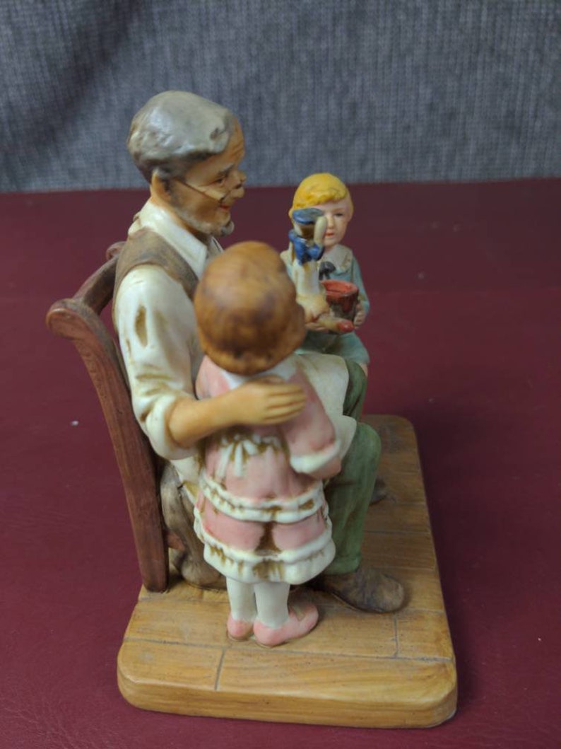 Norman Rockwell Figurine the Toymaker With Original Box Etsy
