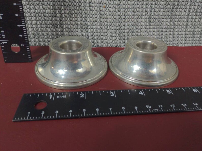 Pair of Hanle Pewter Candlestick Holders Etsy