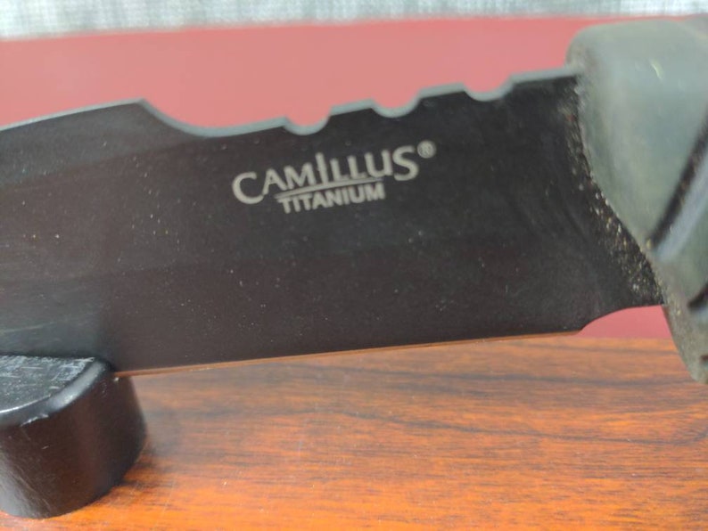 Camillus Titanium Knife 440 With Sheath Etsy