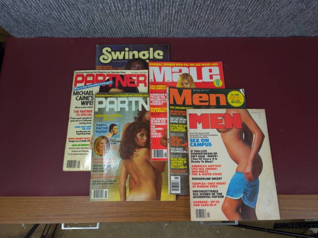 Grab Bag of Mens Pin-up Magazines From the 1970s 6 pic photo