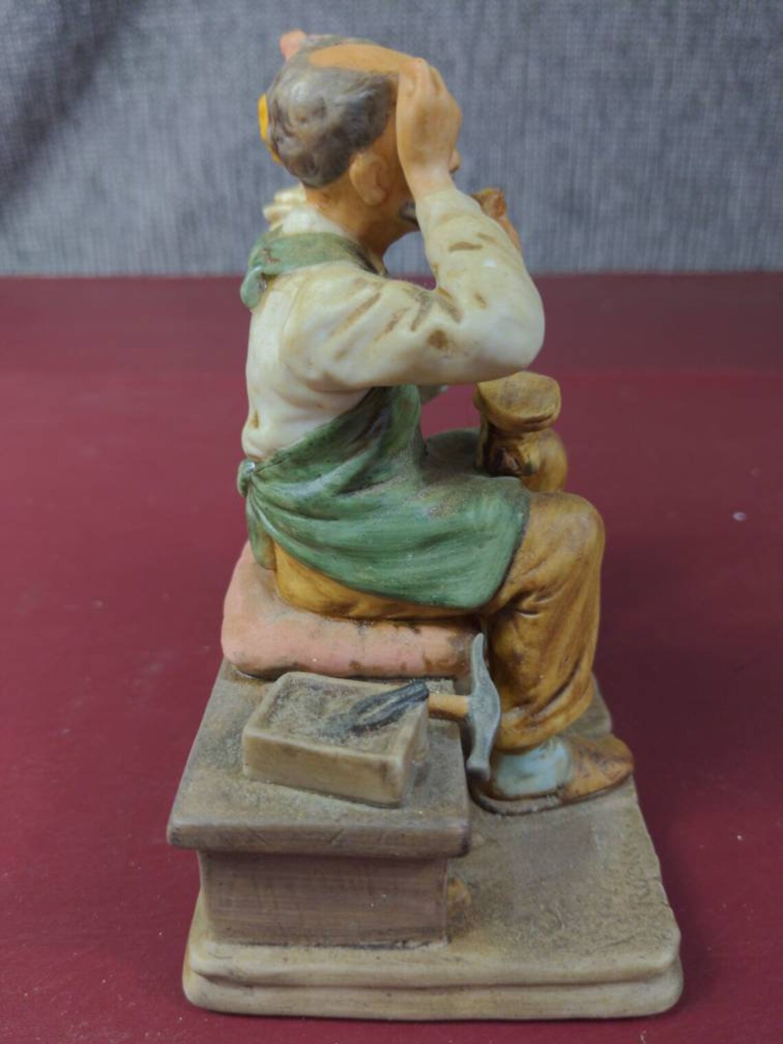 Norman Rockwell Figurine the Cobbler With Original Etsy
