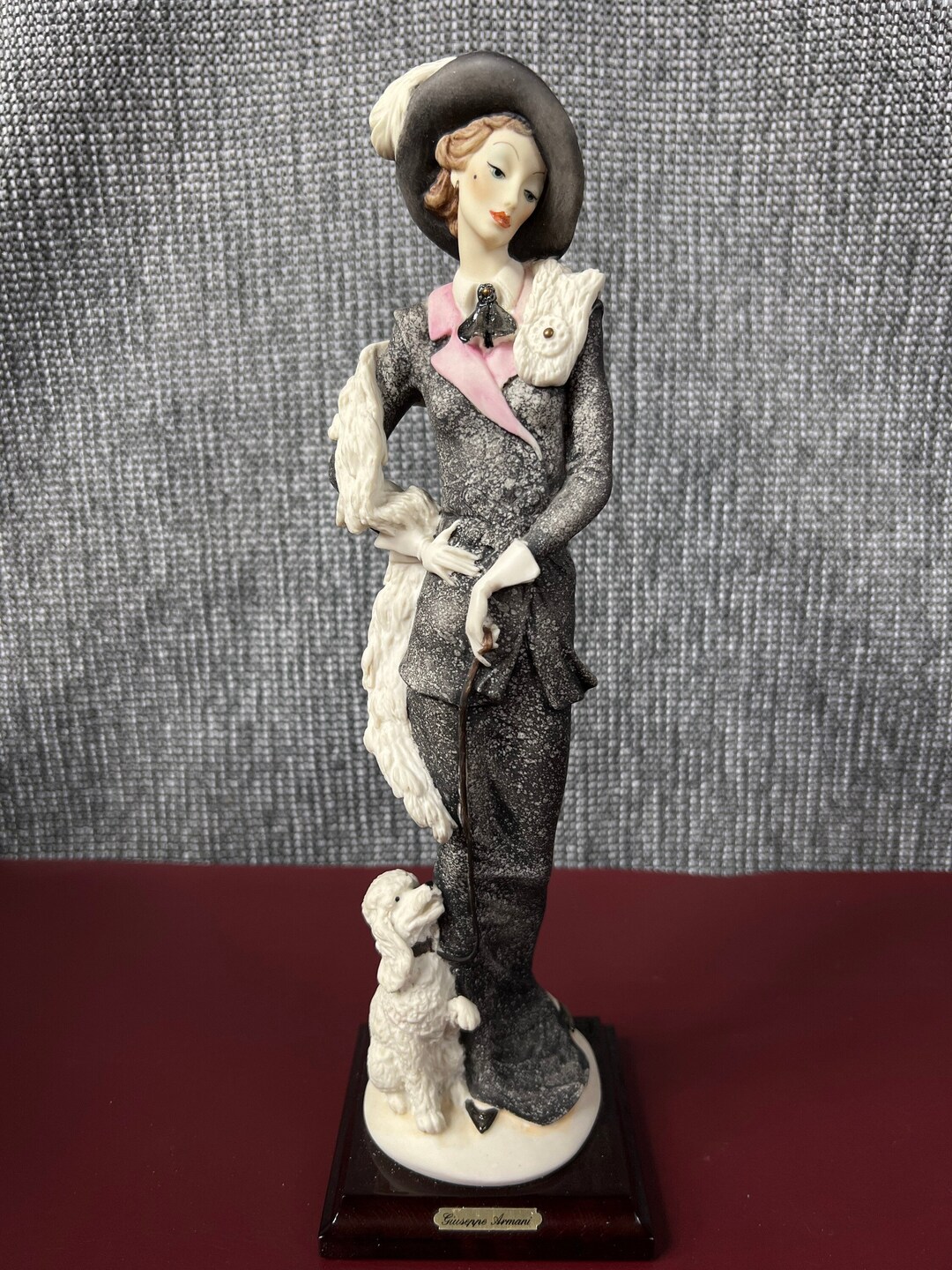 Giuseppe Armani 394c damina Con Barbonica or lady With Poodle Aka the
