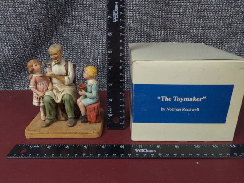 Norman Rockwell Figurine the Toymaker With Etsy