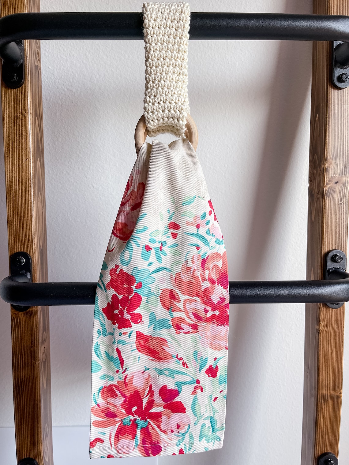 Crochet Modern Ring Towel Holder Pattern PDF Instant Etsy