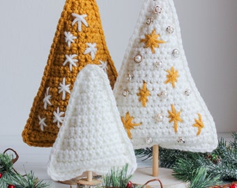 Crochet Christmas Tree Stand Decor Pattern, crochet Christmas Tree ornament or stand home decor, beginner crochet Christmas tree