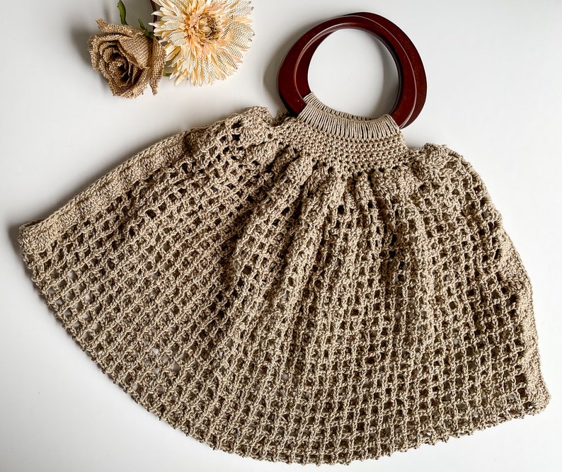 French Market Mesh Bag Crochet Pattern Market Bag Pattern PDF Etsy