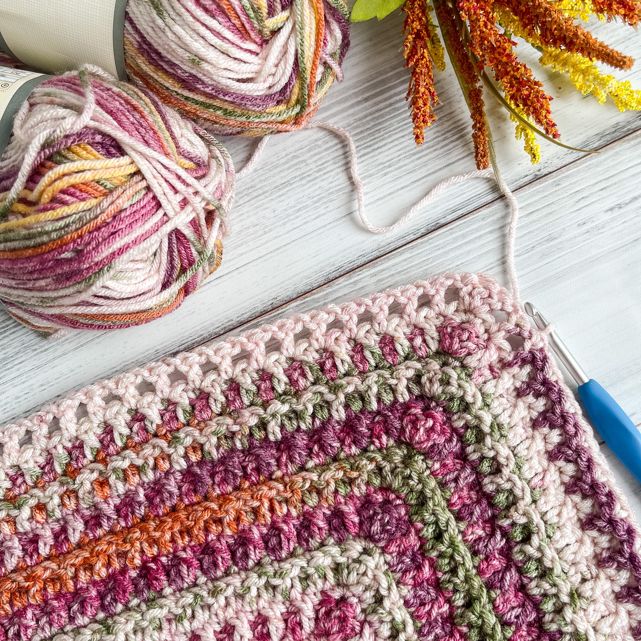 Crochet Triangle Shawl Pattern: Woven Scarf With Tassels (PDF Pattern ...