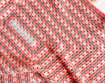 Crochet Granny Stitch Rectangle Blanket Pattern (PDF)