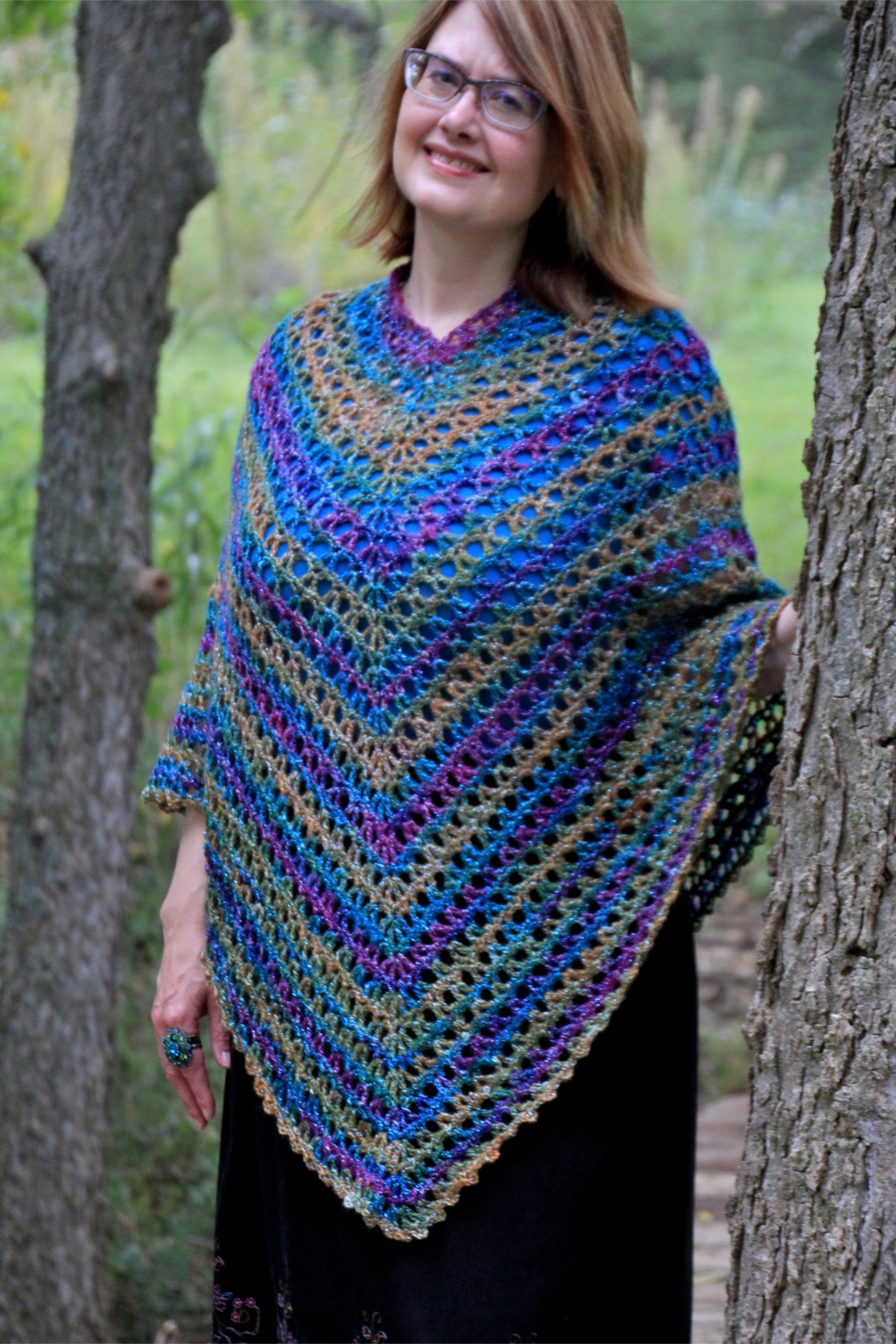 Crochet Pattern Lacy Poncho Pattern PDF Instant Download - Etsy