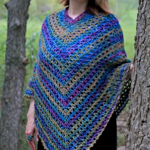 Crochet Pattern Lacy Poncho Pattern PDF Instant Download Crochet Easy ...