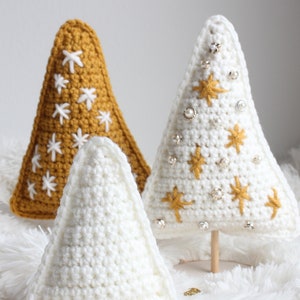 Crochet Christmas Tree Stand Decor Pattern, crochet Christmas Tree ornament or stand home decor, beginner crochet Christmas tree image 3