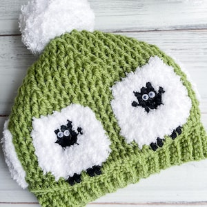 Lamb Crochet Hat Pattern: Easter Sheep Beanie (PDF Pattern)