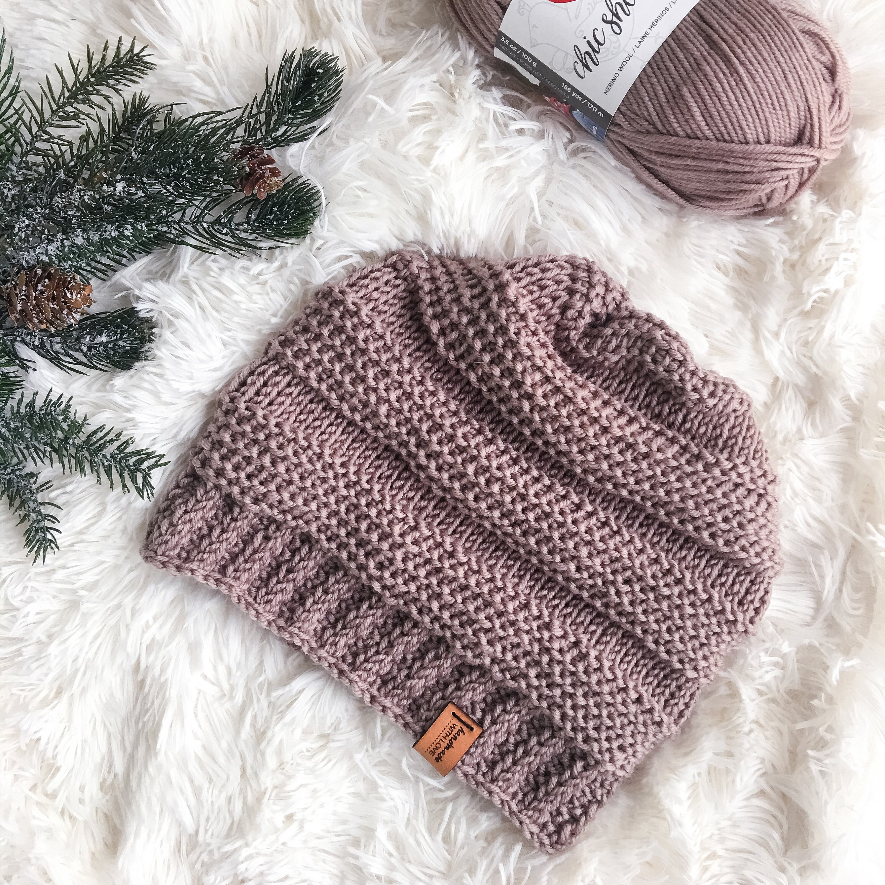 Crochet Tunisian Crochet Slouchy Hat or Beanie Hat Pattern