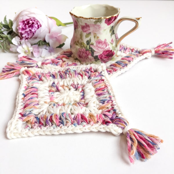 Crochet Mug Rug Etsy